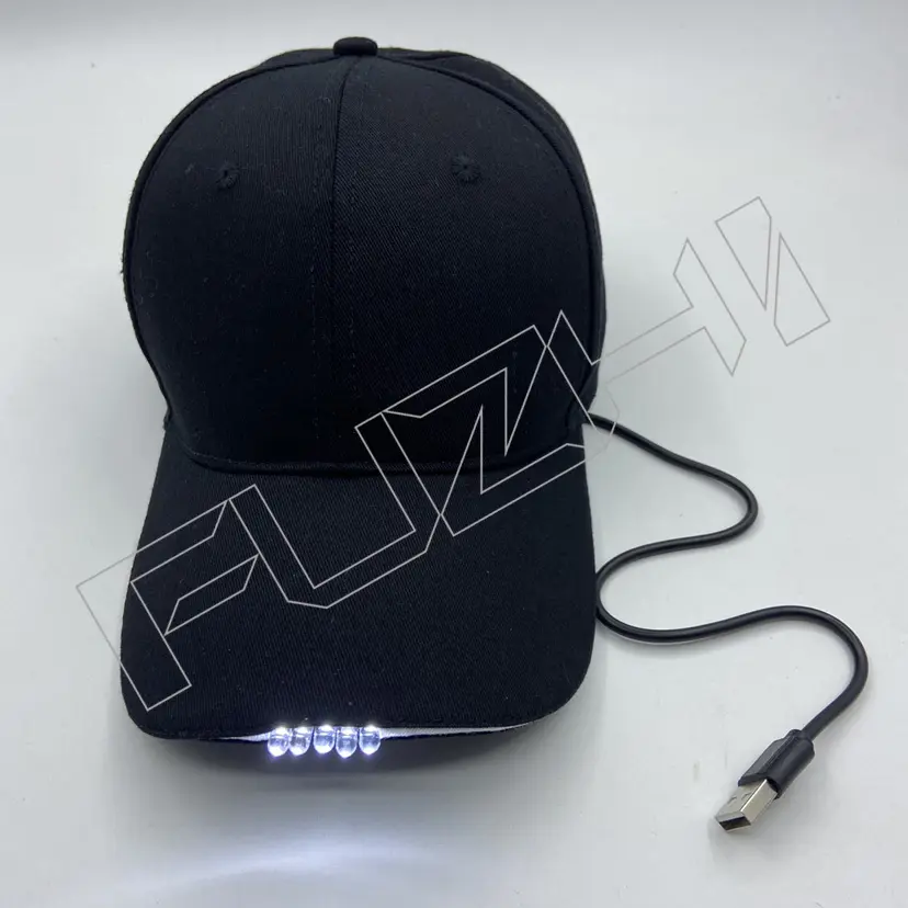 FZLC-3001 6 panel LED  baseball cap