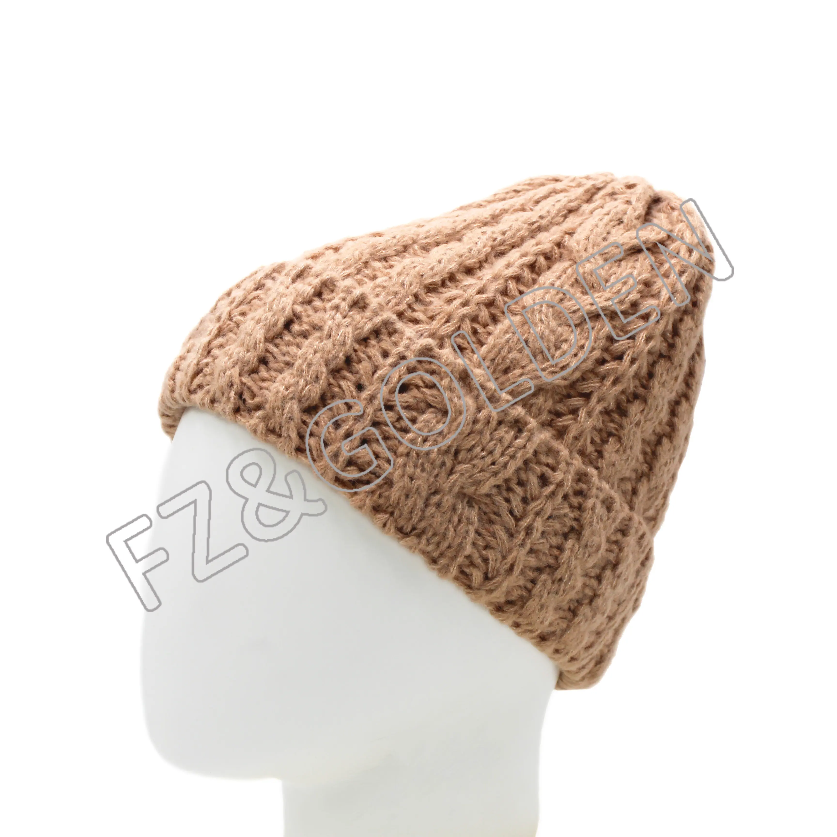 Best-Selling Fur Hat Supplier – 
 100% Recycled Polyester Knitted Hat  – FUZHI