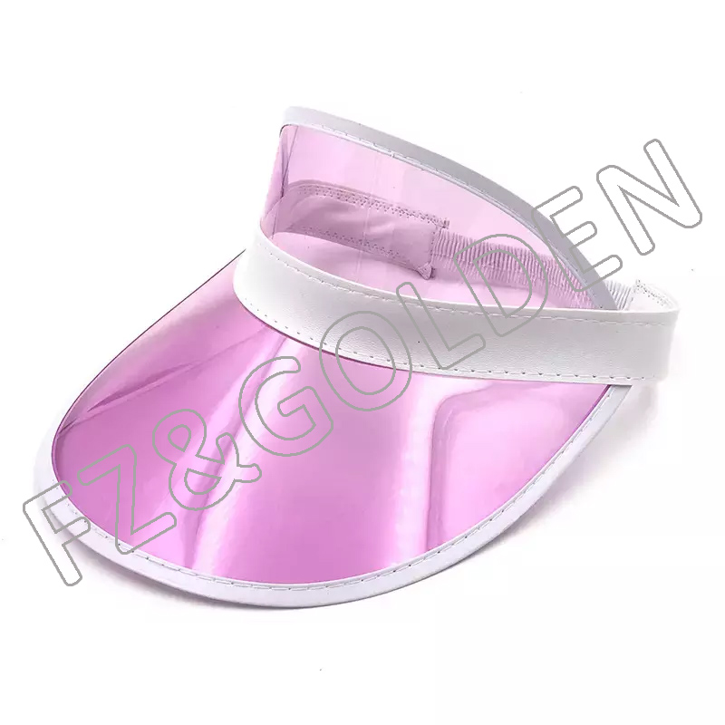 FZSH20250722 Plastics Clear Sun Visors Hat Cap Headwear Sunhat Golf Tennis Beach Cycle uv protection visor