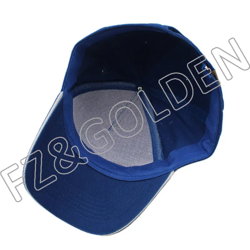 China 5 Panel Baseball Cap Suppliers – 
 5 panel 100% Cotton Twill Baseball Cap   With Sandwich Brim  – FUZHI