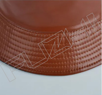 FZFH20250625-8 Hot Sale Casual Outdoor Waterproof Wholesale Bright Color Double Sided Use Short Brim Fisherman PU leather bucket hat