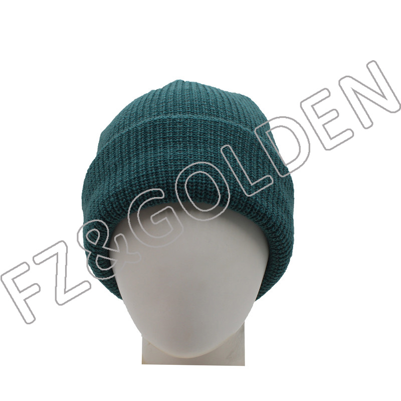 High-Quality Reflective Scarf Manufacturers - 
 Reflective Adult Polyester Knitted Hat  - FUZHI