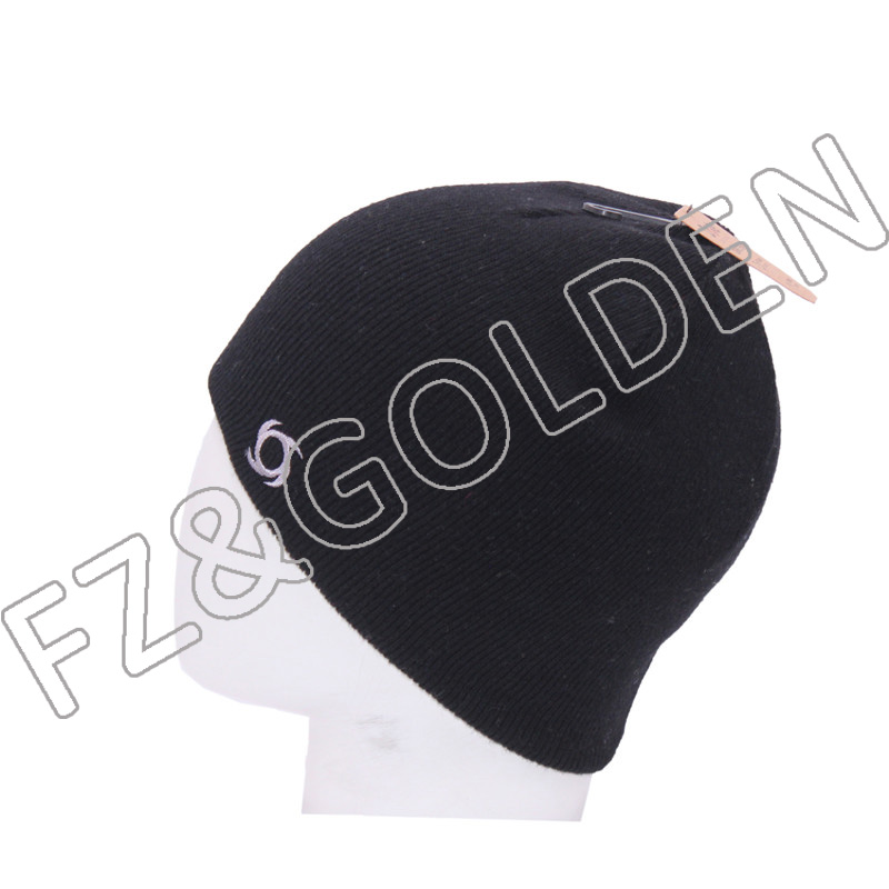 Best-Selling Fleece Beanie Manufacturers - 
 Winter Knitted Embroidered Beanie Hats  - FUZHI