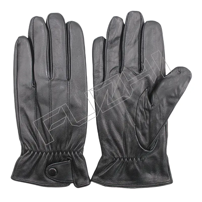 FZWG-1012 Men’s and women’s PU gloves new autumn and winter fashion warm and thick plus cashmere windproof and cold PU gloves