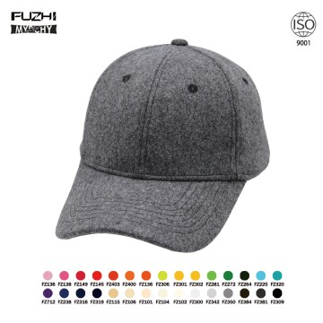 FZWT-1002 6 panel imitation woolen baseball cap