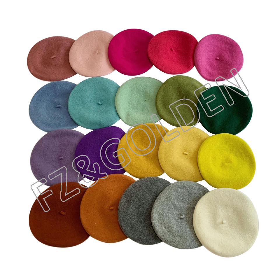 High-Quality Winter Knitted Hats Suppliers - 
 Wholesale Customized 100% Wool Beret   - FUZHI