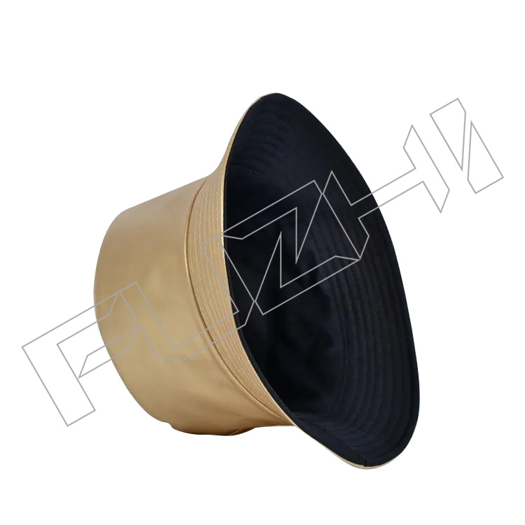 FZFH20250625-8 Hot Sale Casual Outdoor Waterproof Wholesale Bright Color Double Sided Use Short Brim Fisherman PU leather bucket hat