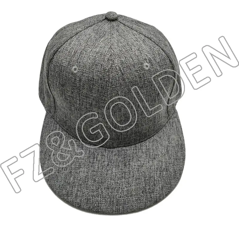 High-Quality Sports Cap Manufacturer – 
 6 Panel  Custom Logo Snapback Cap Flat Peak  – FUZHI