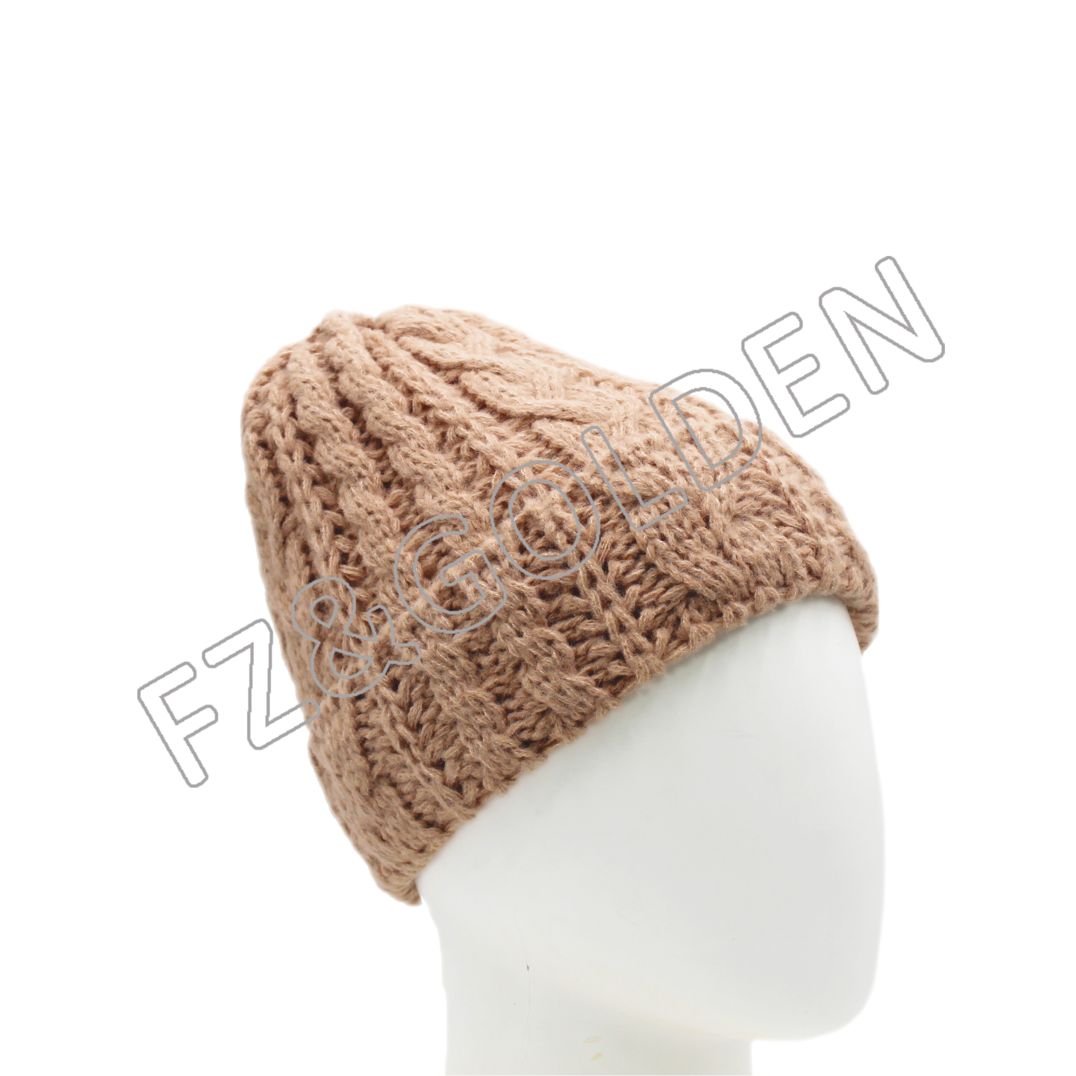 China Beanie Cap Suppliers - 
 100% Recycled Polyester Knitted Hat  - FUZHI