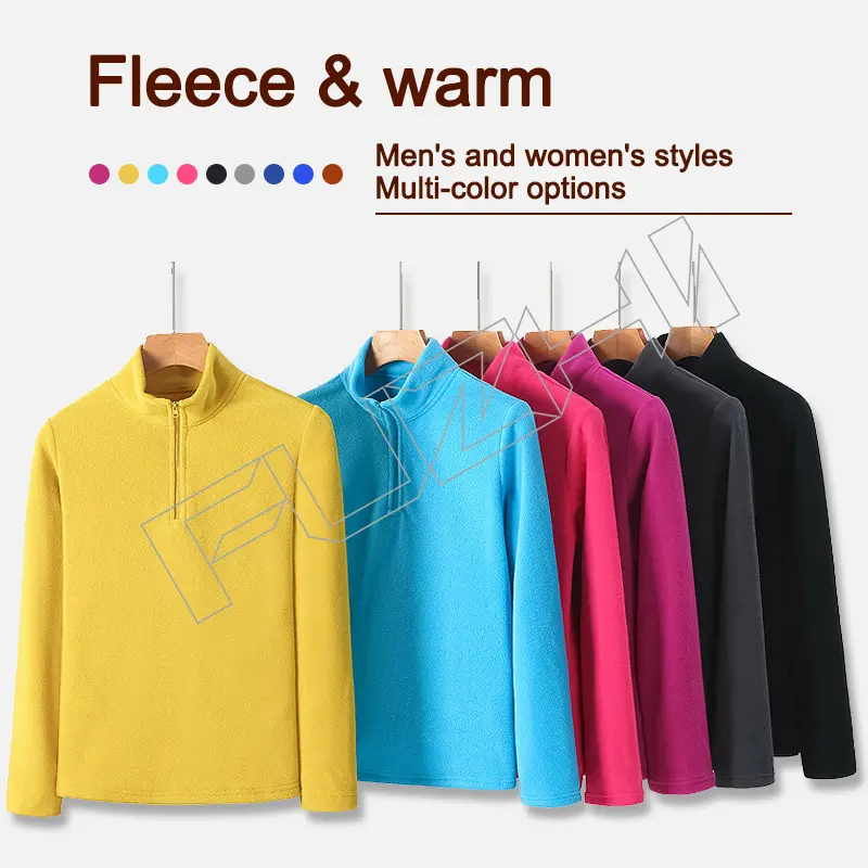 FZJA-1000 Autumn and winter pullover men and women fleece sweatershirt sports leisure fleece  sweatershirt jacket polar inner bladder warm