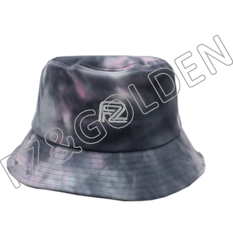 Export Packable Hat Manufacturer - 
 100% Cotton Tie-dyed Adult Hat   - FUZHI