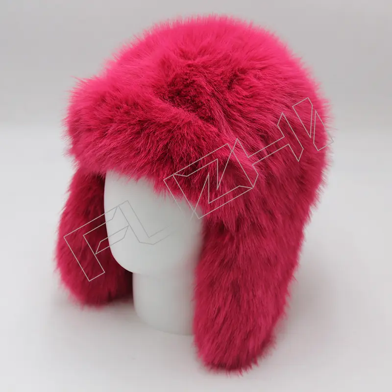 FZBH-1021 Women’s winter hat autumn and winter furry hat ski hat everything warm fur furry ear protection hat
