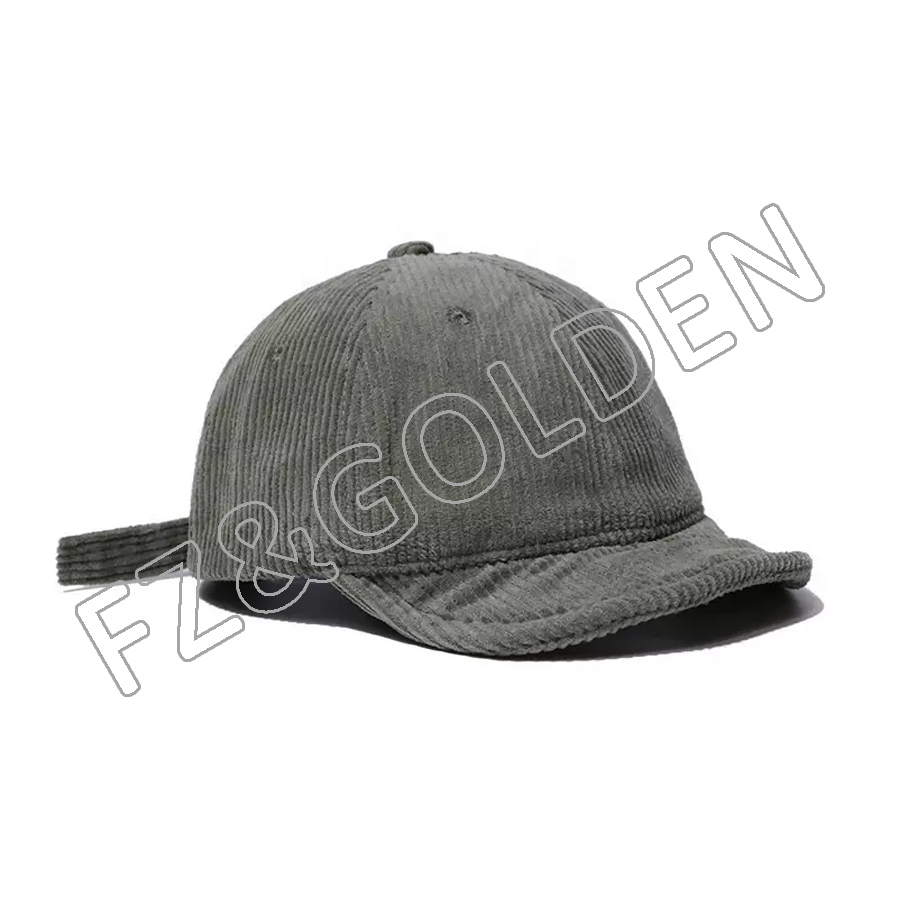 Led Cap Manufacturer - 
 Green corduroy bones liso atacado safety helmet snapback hats for girl  - FUZHI