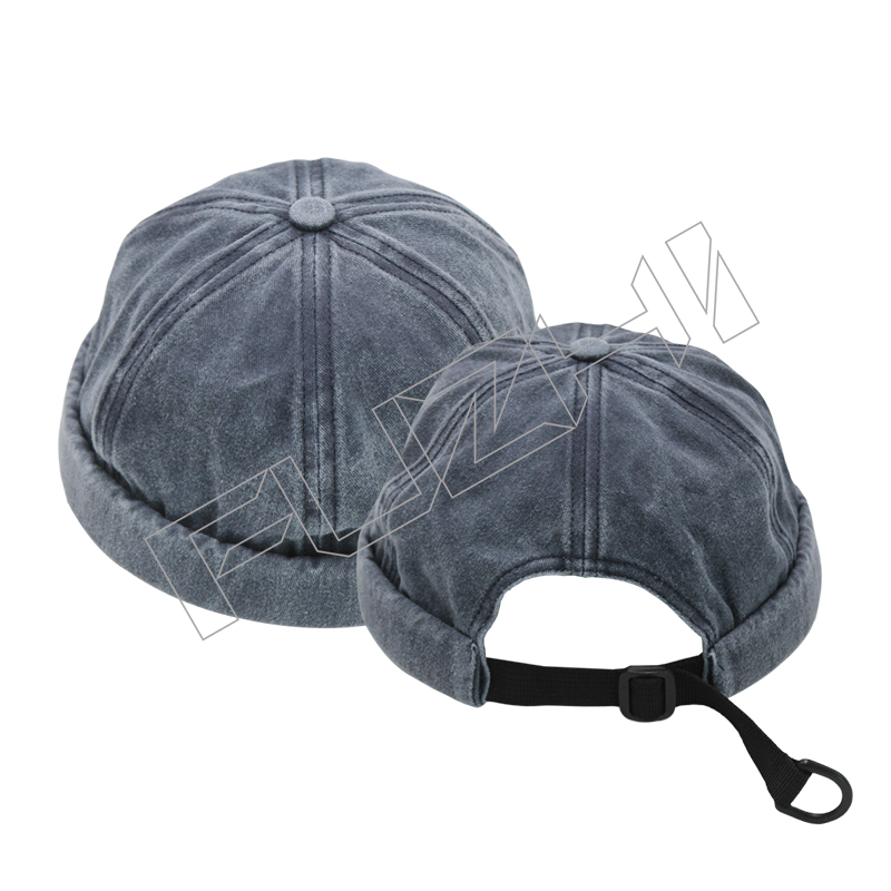 FZBC-6111 Men's and women's watertight washed vintage skull cap melon cap retro soft top landlord hat