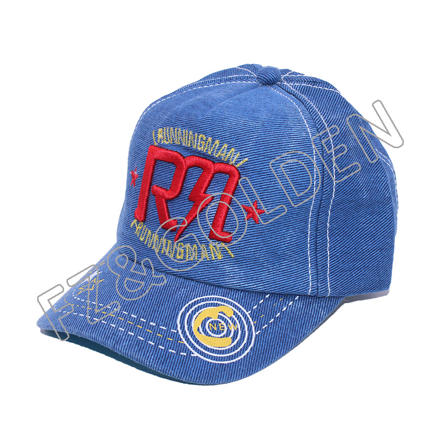 China Dad Cap Factory - 
 small size child 54cm custom black made snapback hats for kids  - FUZHI