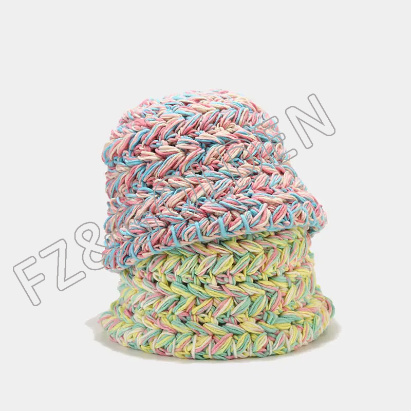 FZBH20250626-2 Excellent  New fashion Top quality Winter Bucket Knit Cloche Color Warm Crochet Ca...