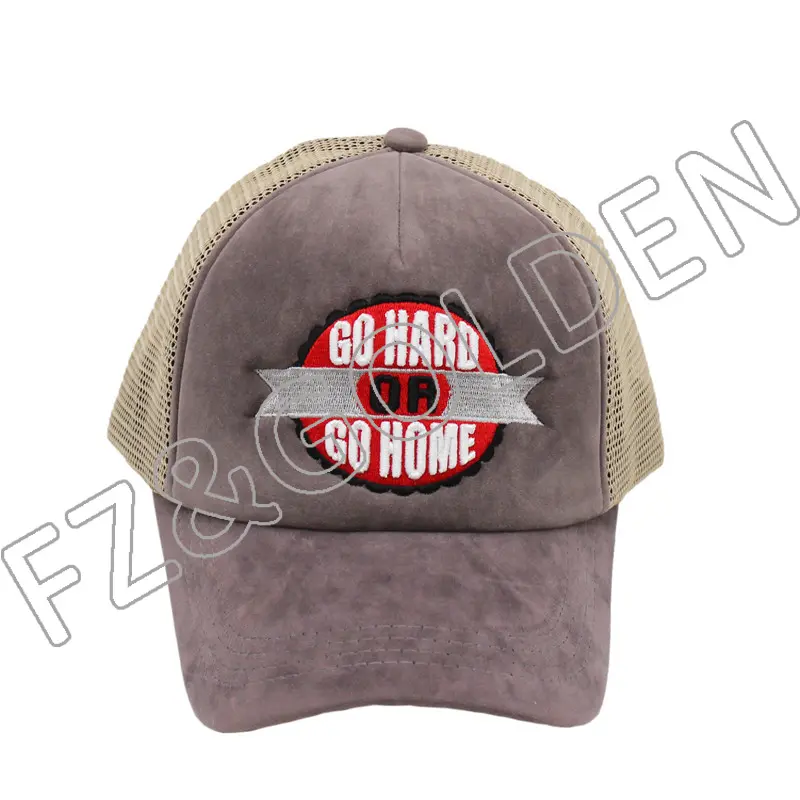 China Caps Wholesalers Supplier – 
 5 Panel Flannel+Mesh Trucker Cap   – FUZHI