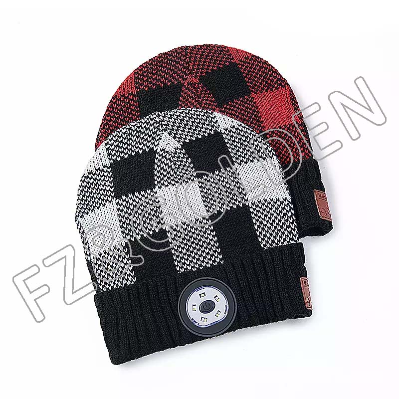 Discount Knitted Beanie Suppliers - 
 New arrival hot sale smart wireless musical knit bluetooth beanie hat with light and headphones  - FUZHI