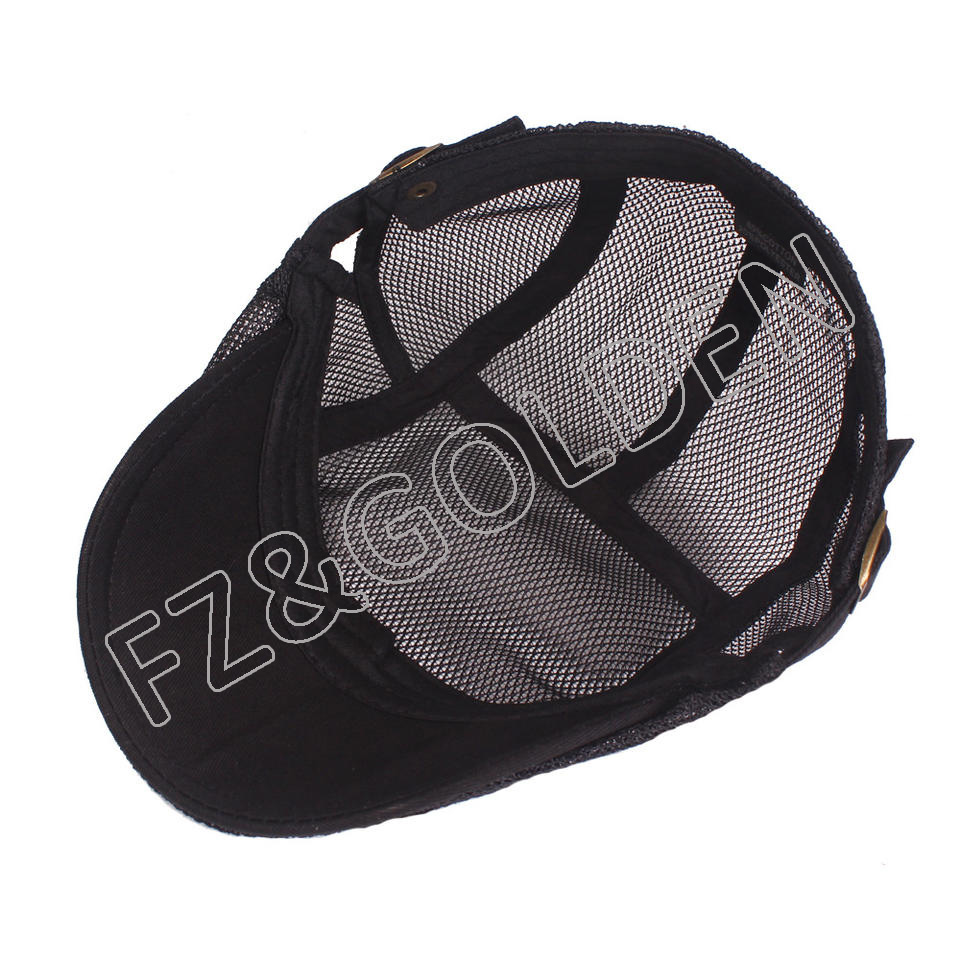 High-Quality Custom Hat - 
 Men's Mesh Breathable Summer Beret for Driving Hunting  - FUZHI