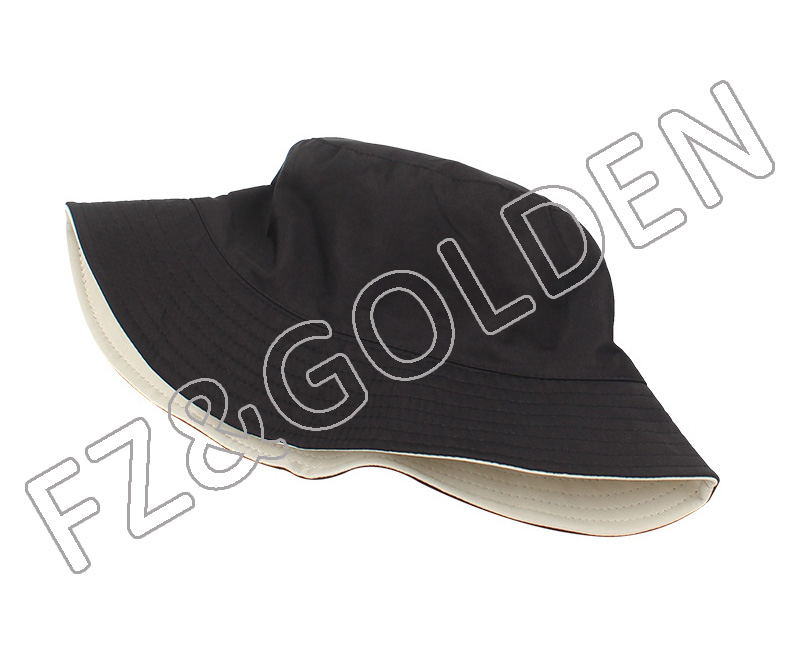 Best-Selling Kids Hat Supplier - 
 Sun Summer double side plain cotton custom logo fisherman bucket hat  - FUZHI