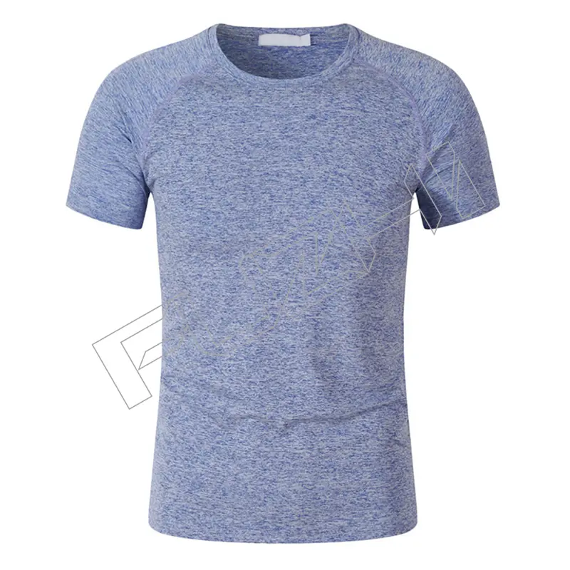 FZTS-1002 Summer cationic sports T-shirt custom outdoor running fitness round neck quick drying work shirt