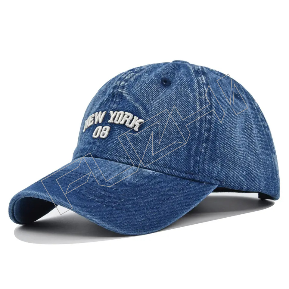 FZBC20250626 High Quality Custom Logo Washed Distressed 100% Cotton 6 Panel Embroidered Bill Old ...