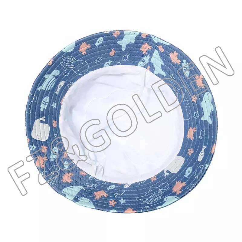 FZFH-2558 High quality children sunscreen fisherman kindergarten custom logo student hat