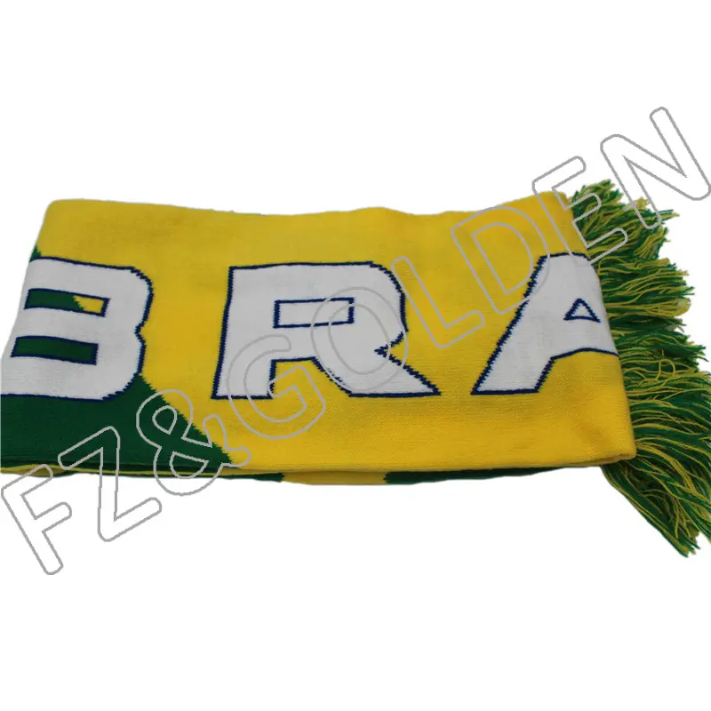 Export Wool Scarf Supplier – 
 High Quality Custom Embroidery Knitted Scarf     – FUZHI