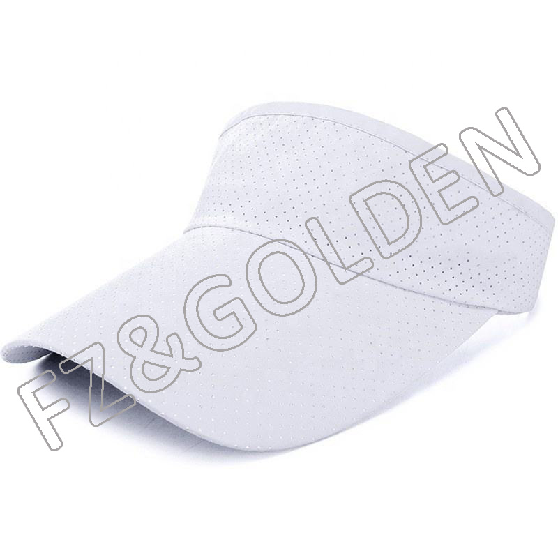 Custom Baseball Cap Manufacturers - 
 Sun Sport Wear Athletic Adjustable Protection Customize Visor for Women Men  - FUZHI