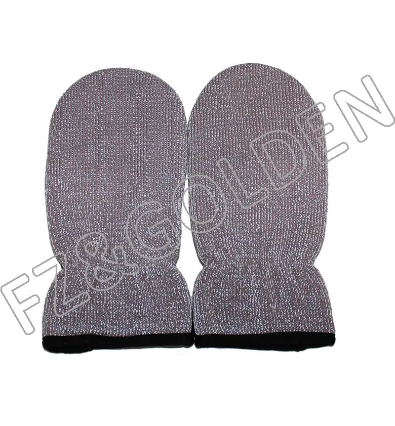 Export Glove Suppliers – 
 Reflective Knitted Adult Mitten  – FUZHI