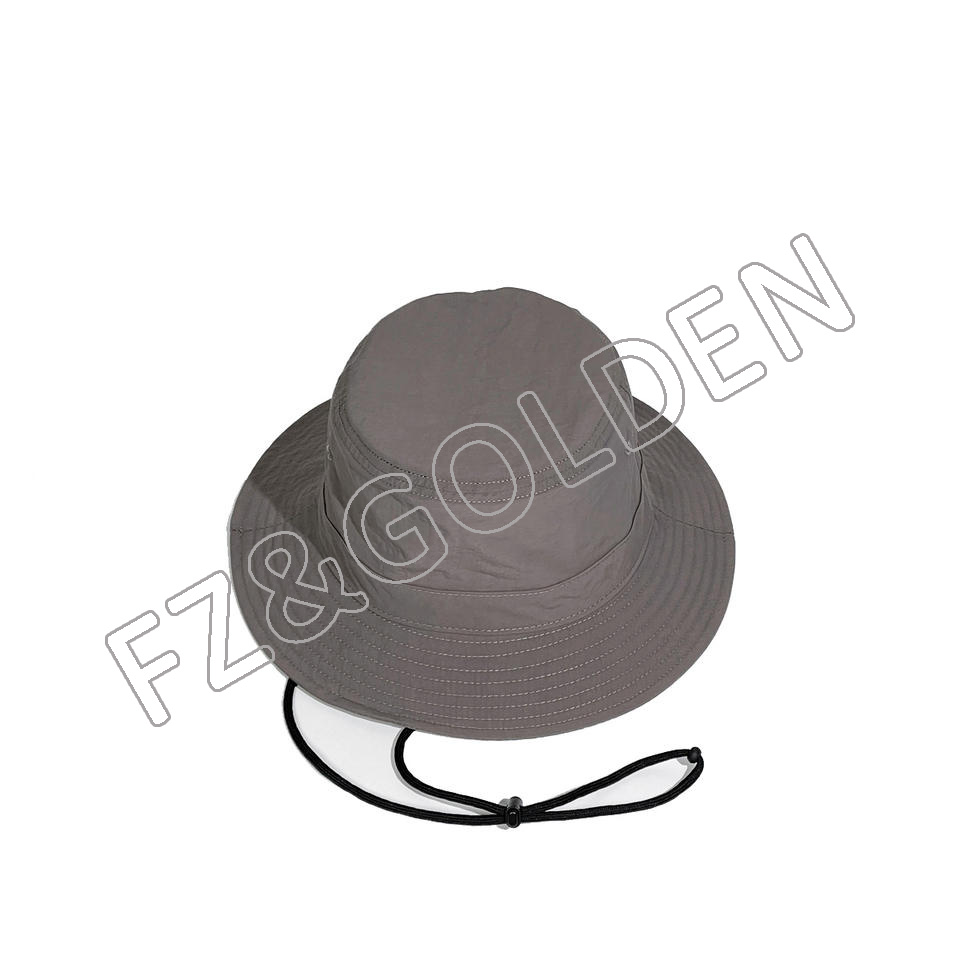 High-Quality Hat For Winter - 
 Salahe Unisex Cotton Solid Color UPF50 UV Boonie Beach custom bucket hat logo Cap  - FUZHI