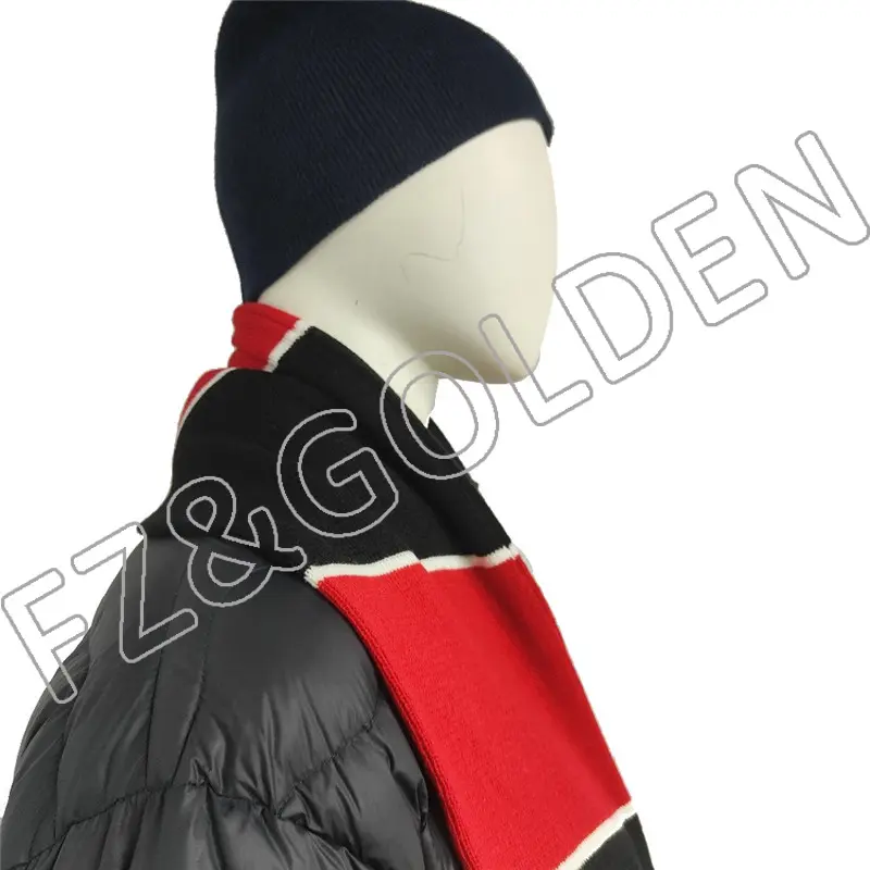 Export Wool Scarf Supplier – 
 High Quality Custom Embroidery Knitted Scarf     – FUZHI