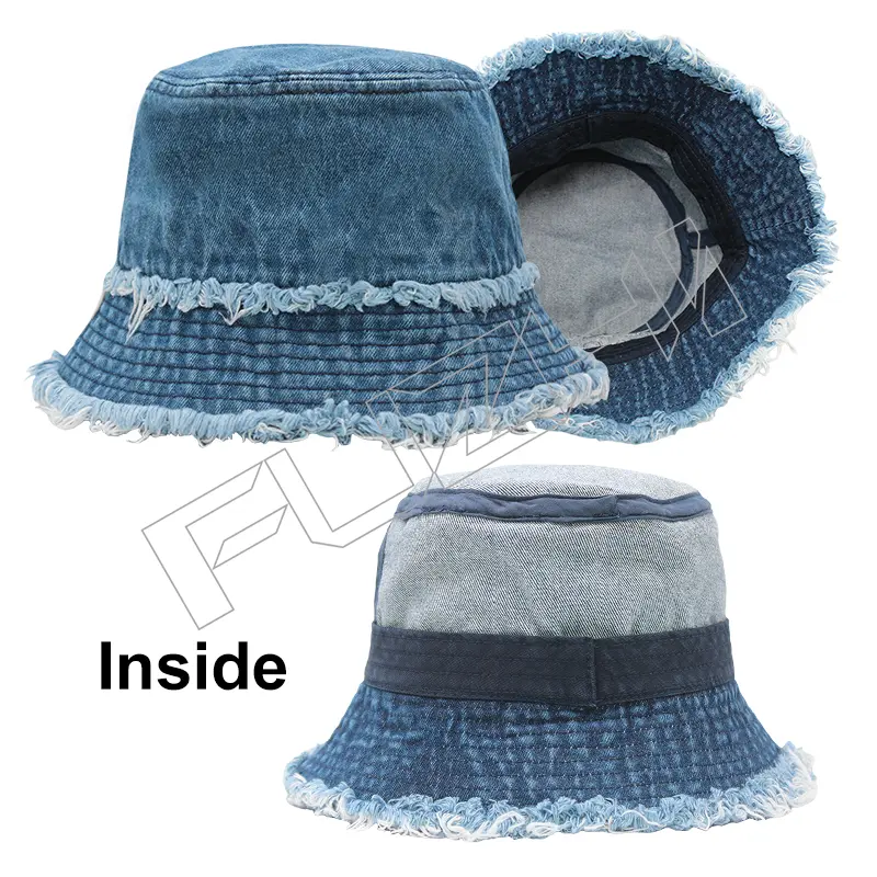 FZFH-1006 Washed vintage bucket hat fisherman hat woman spring and autumn outdoor korean version of fashionable furred retro casual hat woman can be folded