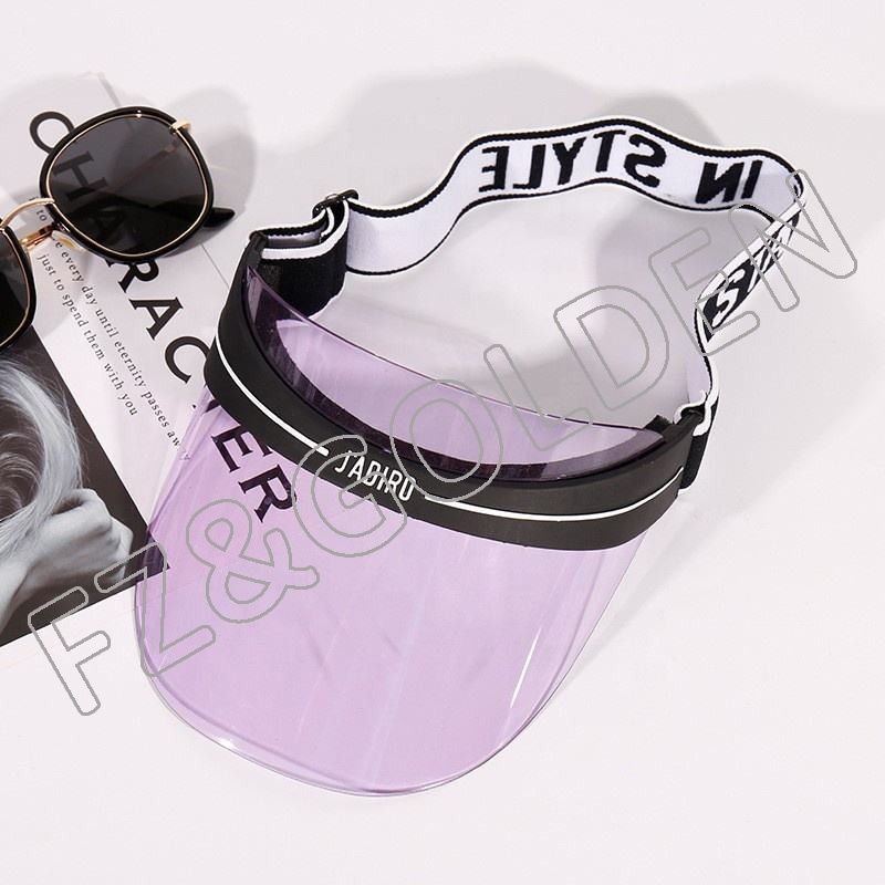 Best-Selling Custom Cap Manufacturer - 
 Candy Color UV Protection Sports Outdoor Activities Plastic Sun Visor  - FUZHI
