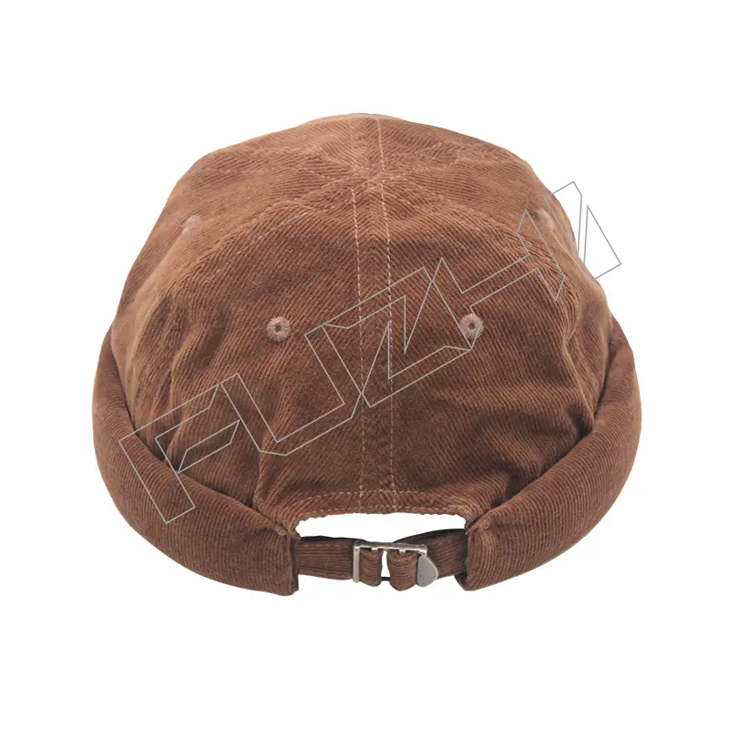 FZDL-1007 Fashion art casual dairy life corduroy bowler hat skull cap melon skin hat