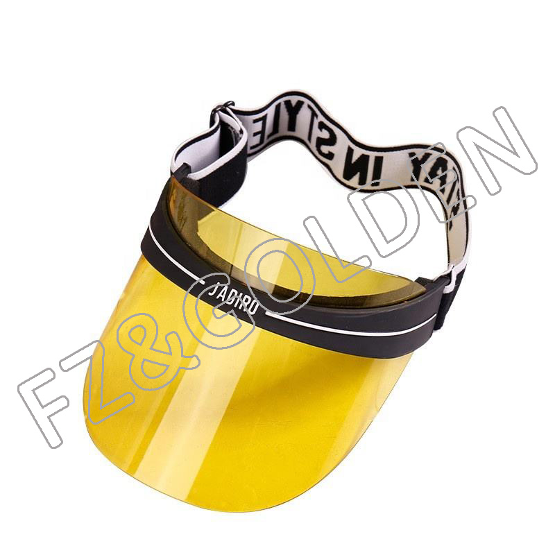 Best-Selling Custom Cap Manufacturer - 
 Candy Color UV Protection Sports Outdoor Activities Plastic Sun Visor  - FUZHI