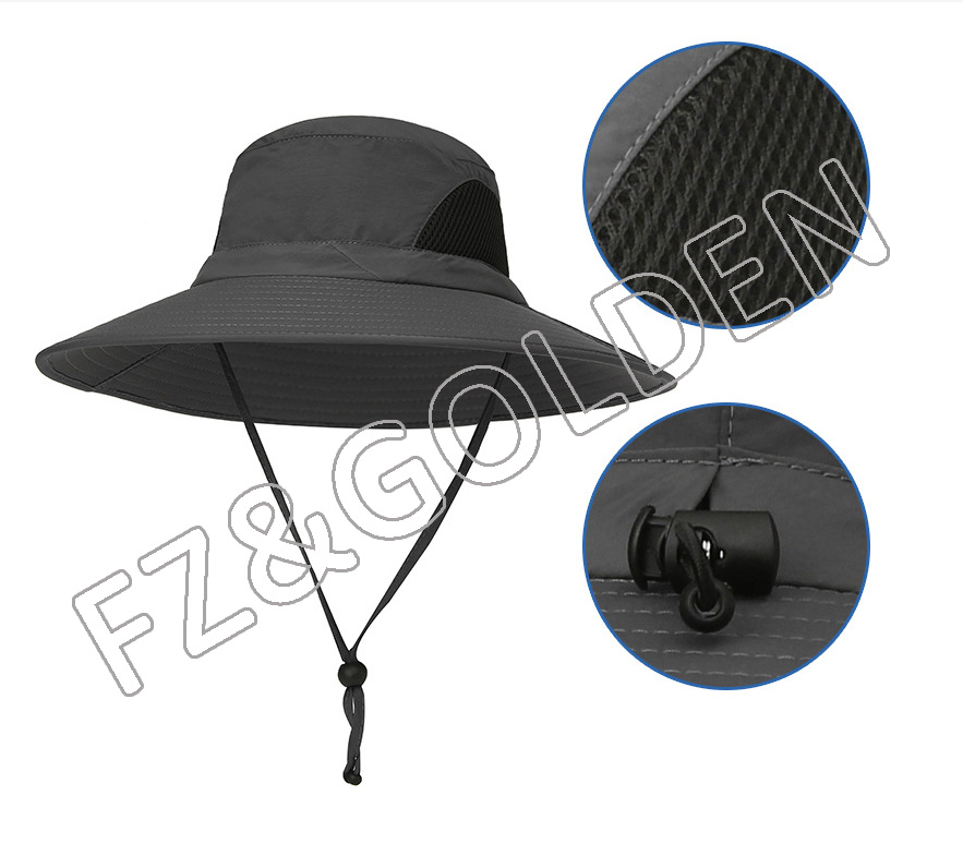 Best-Selling Custom Winter Hat Suppliers - 
 Summer UV Protection Breathable Sun Fisherman Cap with Custom Logo  - FUZHI