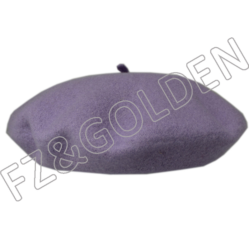 Discount Custom Baseball Cap Suppliers - 
 Winter Warm  Colorful Wool Berets  - FUZHI