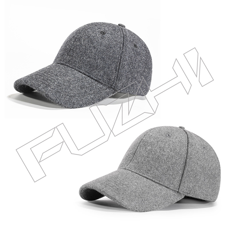 FZWC-1002 6 panel imitation woolen baseball cap