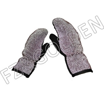 High-Quality Oven Gloves - 
 Reflective Knitted Adult Mit...