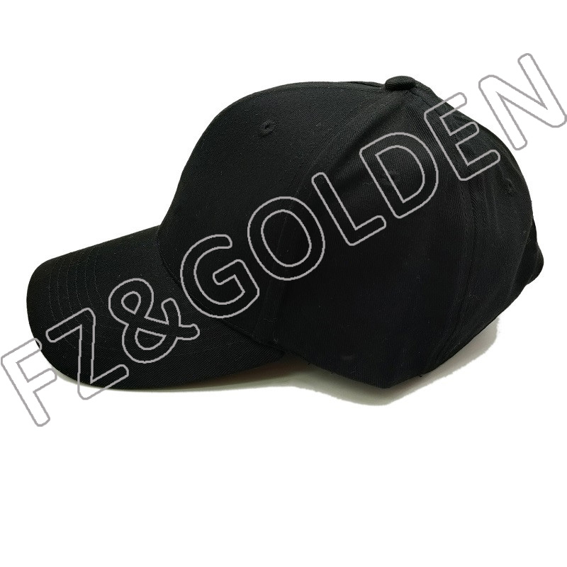 Best-Selling Promotional Cap Supplier - 
 Customized 6 panel 100% Cotton Twill Baseball Cap   - FUZHI