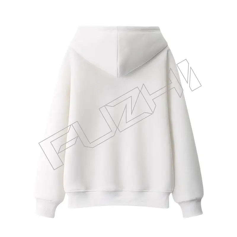 FZHD-1000 Solid color terry hoodie men and women pullover hoodie comfortable simple loose casual hoodie