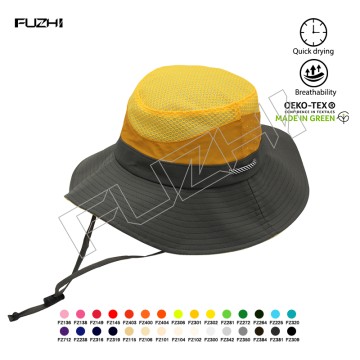 FZFH-2002 Fishing hat sun hat summer sun block large brim outdoor sun hat breathable foldable beach biking hat