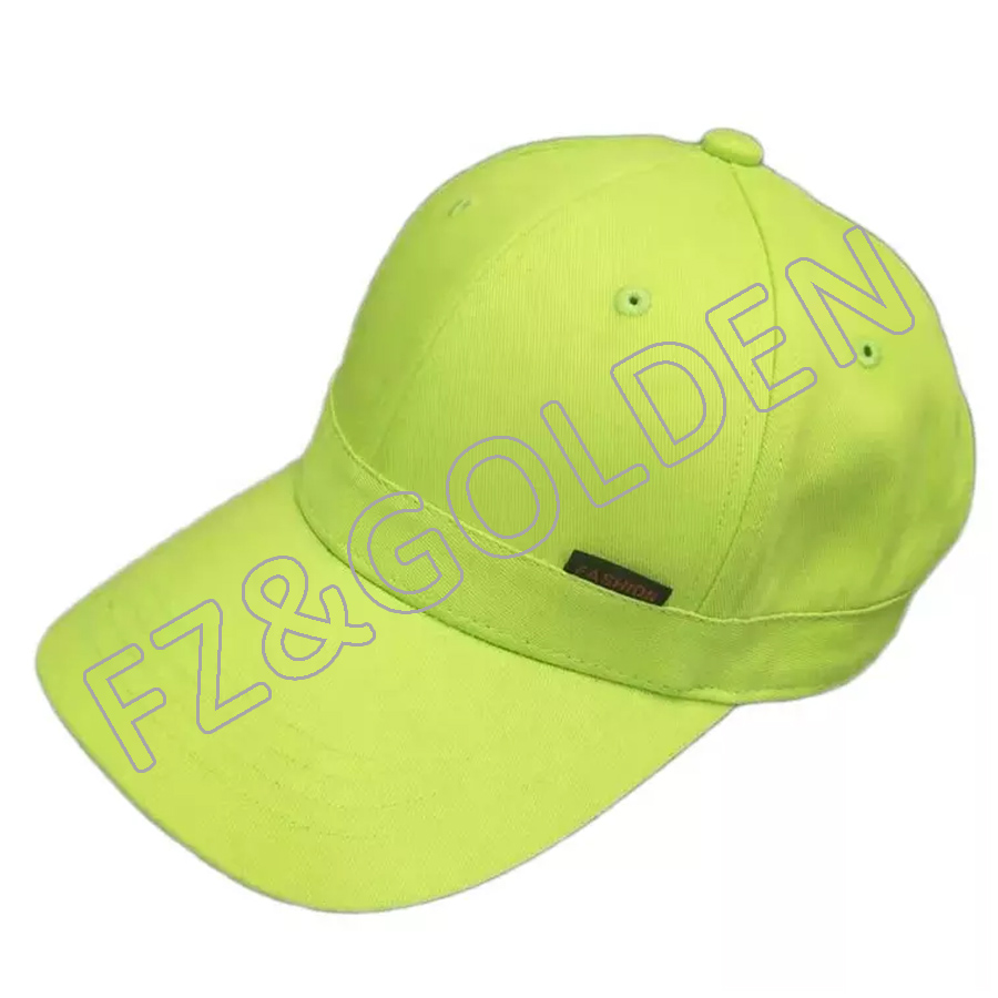 OEM/ODM Denim Baseball Cap Manufacturer - 
 New Arrival lime green baseball cap  - FUZHI