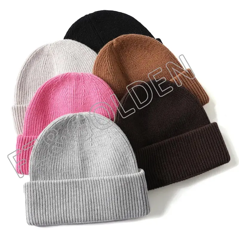 FZBH20250626 wholesale high quality fashion womens hats wool cashmere winter beanie with custom embroidery logo