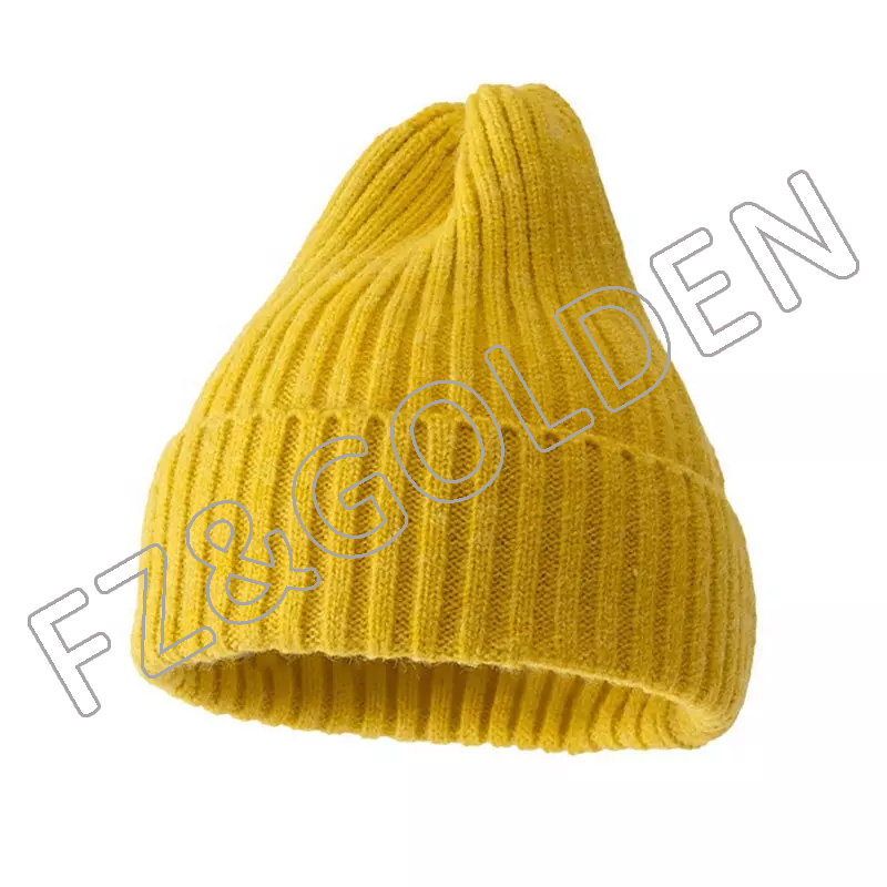 FZBH20250722-2 Knit Beanie Warm Soft & Stretchy Daily Ribbed Toboggan Cap Winter Hats for Cold We...
