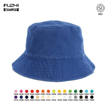 FZFH-2502 100% coating washed cotton premium texture double bucket hat
