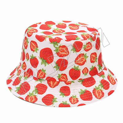 FZFH20250623 Custom New Design Print Fruit Pattern Beach Hawaii Fisherman Summer Reversible banana bucket hat