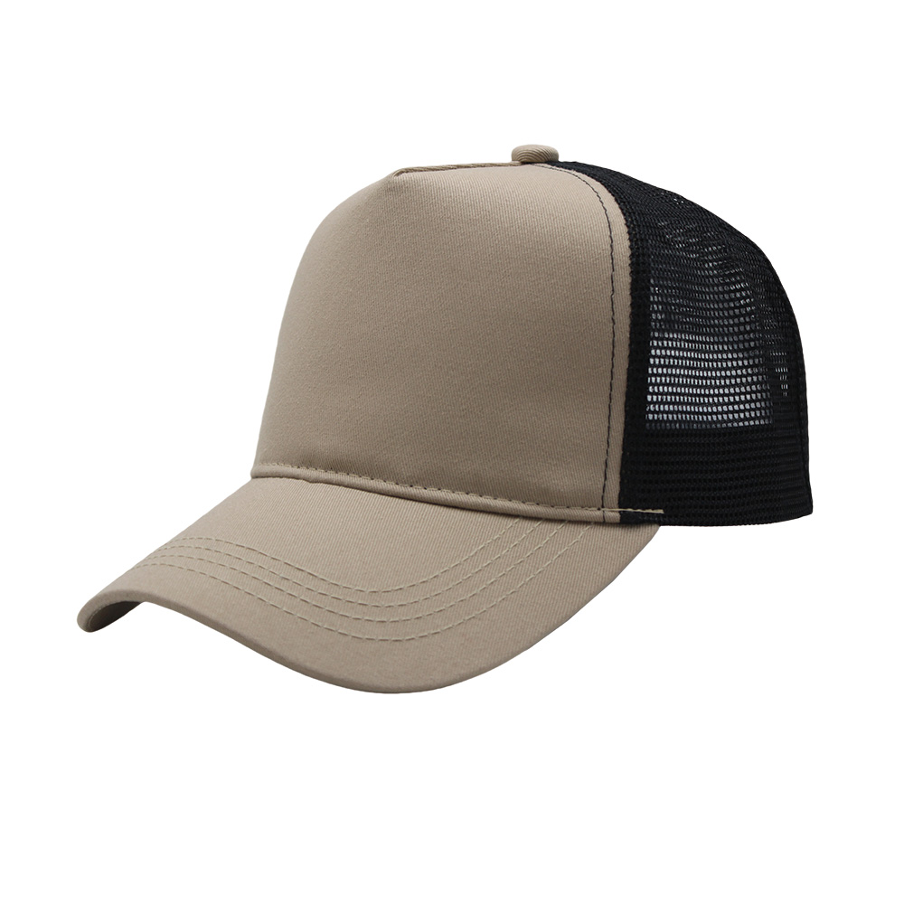 FZBC-5008-2 5 panel breathable nylon mesh trucker cap