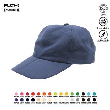 FZSC-3002 Lightweight 6 panel casual hat fold peak cap